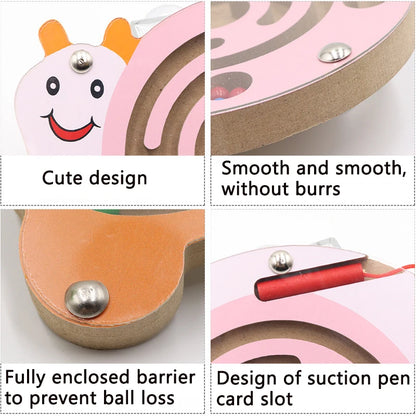 "מבוך מגנטי מעץ בסגנון מונטסורי